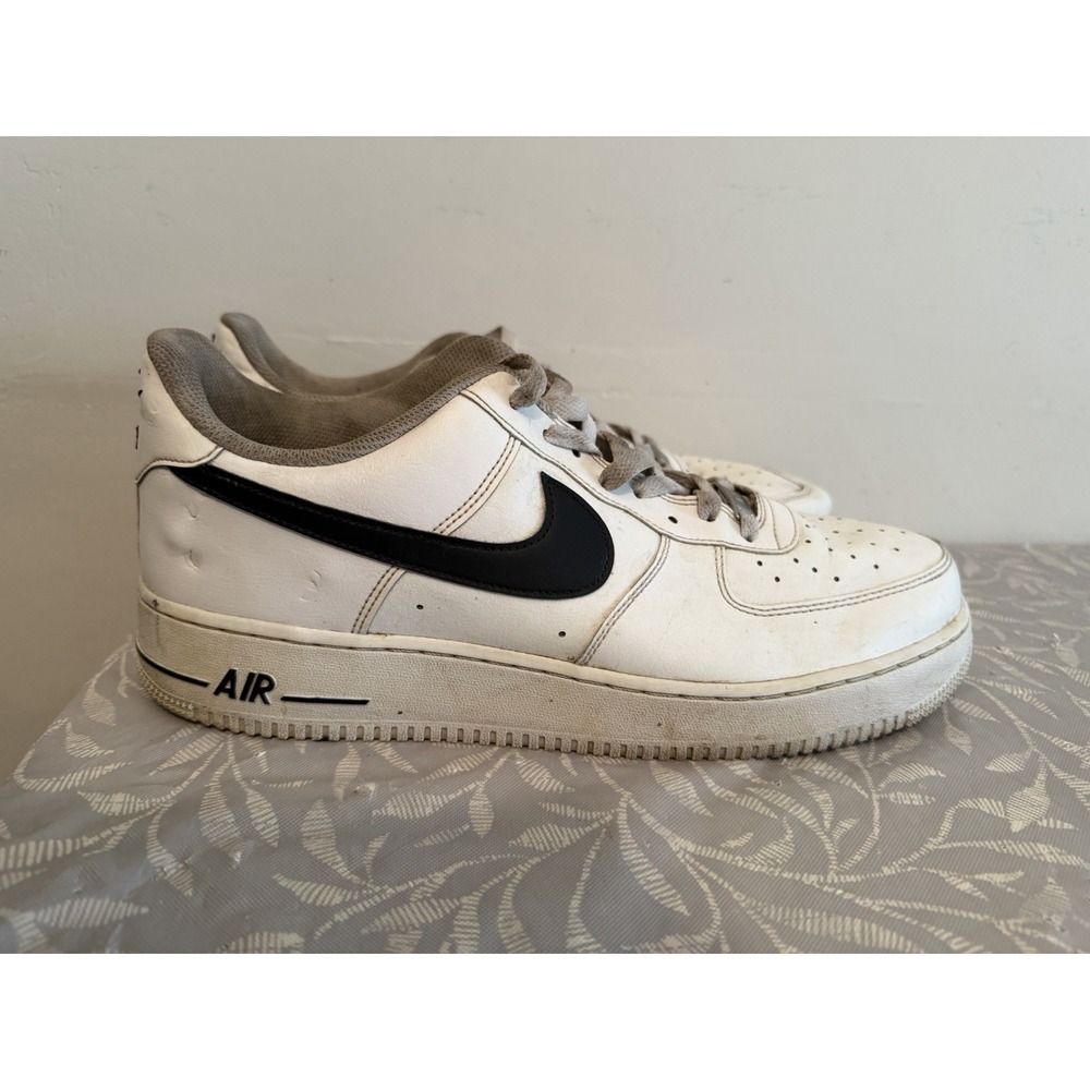 Nike Air Force 1 Low Men's Sneakers Black/White Size 13 CJ0952-1000